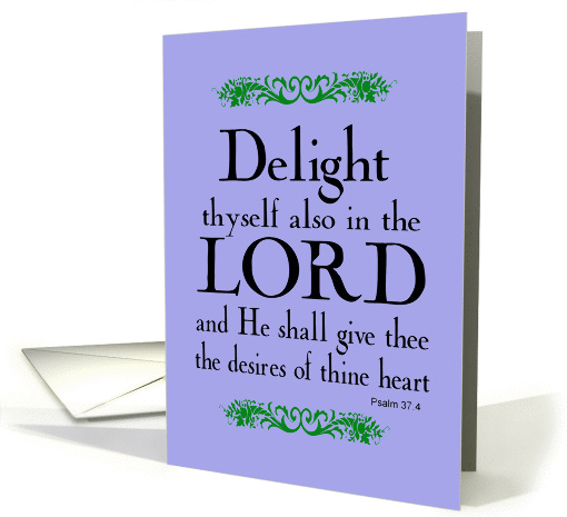 Encouragement Delight Thyself 1 card (292619)