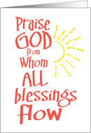 Thank you Praise God card