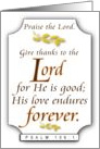 Thanksgiving Psalm 106 card