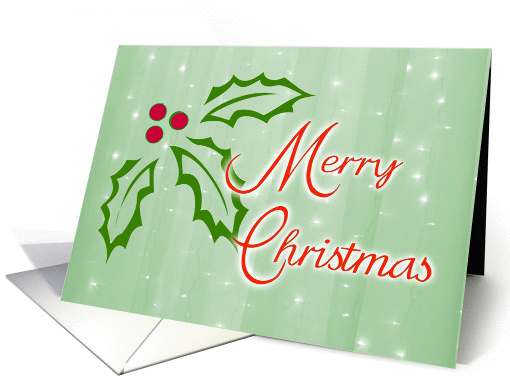 Christmas Green Curtain card (318008)