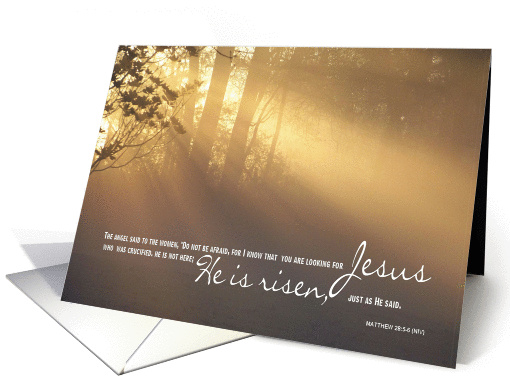 Easter Matthew 28 2 card (365363)