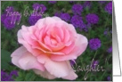 Birthday Daughter Pink Rose card