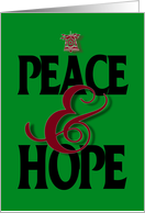 Christmas Peace and Hope card