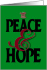 Christmas Peace and Hope card
