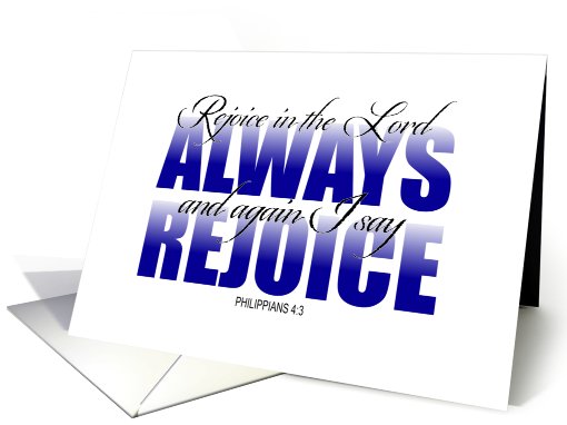Encouragement Always Rejoice card (818793)