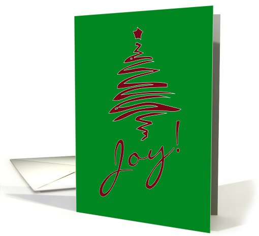 Christmas Green Joy card (819502)