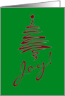 Christmas Green Joy card