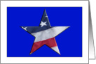 Patriotic with American Flag in Star card