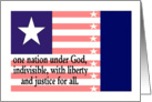 July 4 with Pledge and flag card