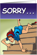 Falling card