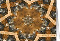 Llama Face Digital Art Kaleidoscope Animal Photo Blank Note Card