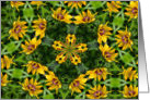 Black Eyed Susan Kaleidoscope Flower Photo Blank Note Card