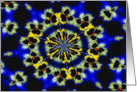 Bold Pansy Kaleidoscope Flower Photo Blank Note Card