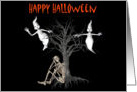 Halloween Ghosts Skeleton Funny Card