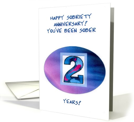 Sobriety Card Second Anniversary card (667827)