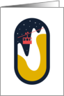 Christmas ski lift card