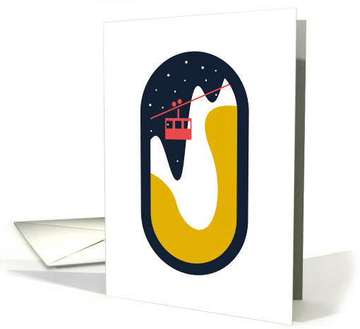 Christmas ski lift card (1346396)