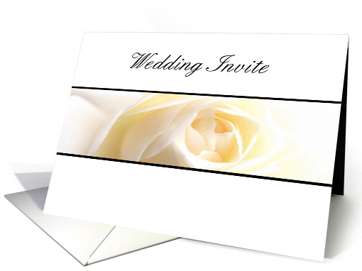 Wedding Rose Invite 2 card (268973)