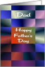 Dad / Happy Father’s Day - A Fractal of Colored Boxes card