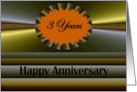 3 years Anniversary Vibrant Fractal Design card