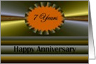 7 years Anniversary Vibrant Fractal Design card