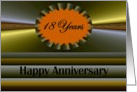 18 years Anniversary Vibrant Fractal Design card