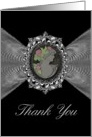 Thank You / General / Cameo on a Silver like Fractal card