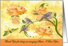 To Sister (Goodbye From Terminally ill Sibling) Floral - Birds card