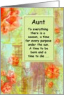 To Aunt (Goodbye From Terminally ill Nephew / Niece) Ecclesiastes 3-1 card