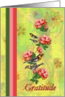 General - Gratitude Card from a Terminally ill person - Floral / Birds card