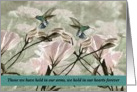 General / Family From a Terminally ill family member Floral / Birds card