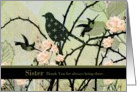 To Sister Goodbye From Terminally ill Adult Sibling card