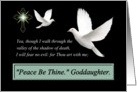 Goddaughter / Goodbye - Peace Be Thine - Prayer Card