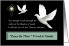 Friend and Family /Sympathy - Peace Be Thine card