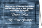 Grandpa - Goodbye From terminally ill Adult Grandchild card