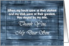 Son - Goodbye From terminally ill Parent card