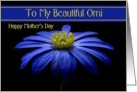 Omi / Happy Mother’s Day - Painted Blue Daisy card