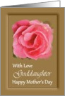 Goddaughter / Mother’s Day - Painted Pink Rose card