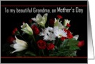 Grandma / Happy Mother’s Day - Painted Bouquet card