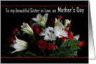 Sister-in-Law / Happy Mother’s Day - Painted Bouquet card