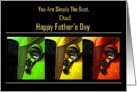 Dad - Happy Father’s Day - Old Car Front View card
