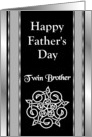 Twin Brother - Happy Father’s Day - Celtic Knot card