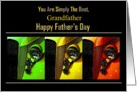 Grandfather - Happy Father’s Day - Old Car Front View card