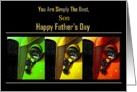 Son - Happy Father’s Day - Old Car Front View card