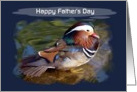General - Happy Father’s Day - Digital Painted Mandarin Duck card