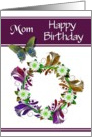 Birthday / Mom - General - Digital Flowers and Butterfly Design card