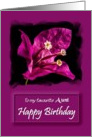 Favourite Aunt / Birthday - Digital Oil Painted Purple Bougainvillea card