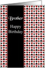 Brother / Birthday - General - Hearts, Spades, Diamonds and Clubs card