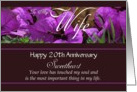 20th Anniversary / To Wife - Bougainvillea Flowers card