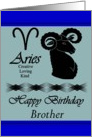 Brother / Aries Birthday - Zodiac Sign / The Sheep card